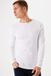 Garcia Homme T-shirt uni blanc manches longues