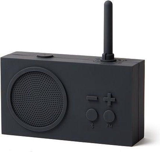 Lexon Tykho3 Bluetooth Doucheradio - Donkergrijs