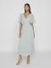 VILA VILA Dames Wikkeljurk met Riem Elegant Maxi Lang Jurk VIRILLA - 36 - Groen