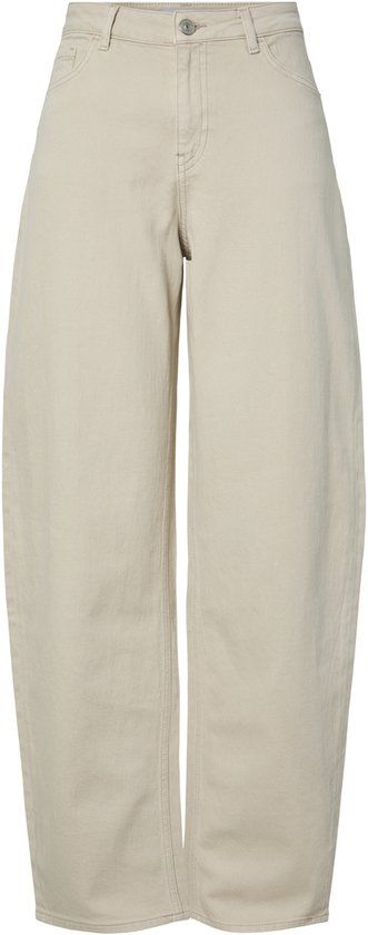 Pieces Jeans Pcgrace Mw Barrel Ank Jeans Noos Bc 17165934 Silver Lining Dames Maat - W28 X L30