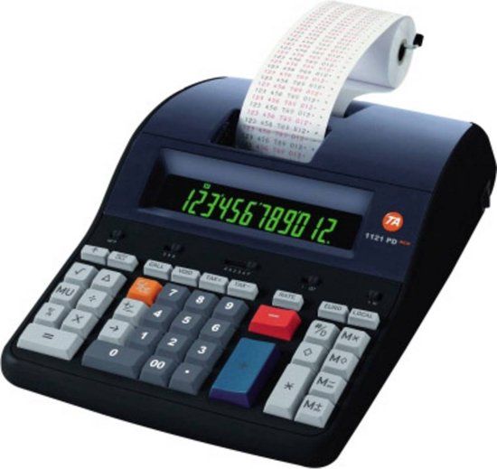 TRIUMPH ADLER 1121pd Rekenmachine met printer - LCD-scherm - correctie functie