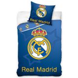 HOME-TEX Real Madrid C.F. Dekbedovertrek - Eenpersoons - 140x200 cm - Blue