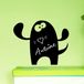 Ambiance Sticker Schoolbordsticker - uitwisbare zelfklevende muurstickers - MONSTER 2 - 45x55cm