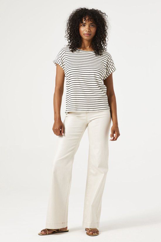 Garcia Celia Wide Dames Wide Fit Jeans Wit