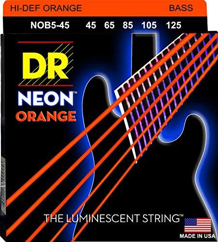 D&R Snaren Hi-Def Neon Oranje Bass Heavy 5 String