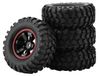 4 stuks banden voor een RC-crawler auto