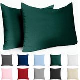 Dreamzie Kussensloop 40x60 Katoen Renforcé (set van 2) - Groen