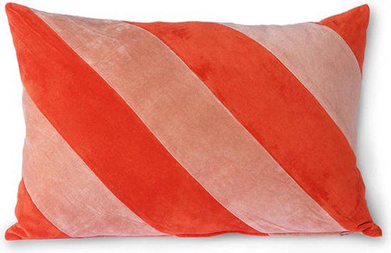 HKliving sierkussen (60x40 cm) - Rood/Roze - Katoen