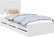 vidaXL Bedframe met lade en hoofdeinde Wit 90 x 200 cm Ingenieurshout