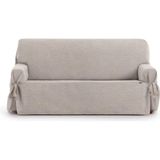 ECOMMERC3 3-zits bankhoes van jacquard-stof, niet elastisch, effen, met decoratieve banden en elegante bescherming voor je bank