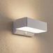 Lindby Lampe murale extérieure CCT 1 ampoule Aluminium, plastique argent mat, blanc
