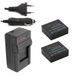 ChiliPower 2x SJ4000 batteries 1050mAh pour Qumox et SJCAM incluant chargeur et chargeur de voiture