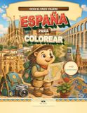Hugo el Erizo Viajero: España para Colorear