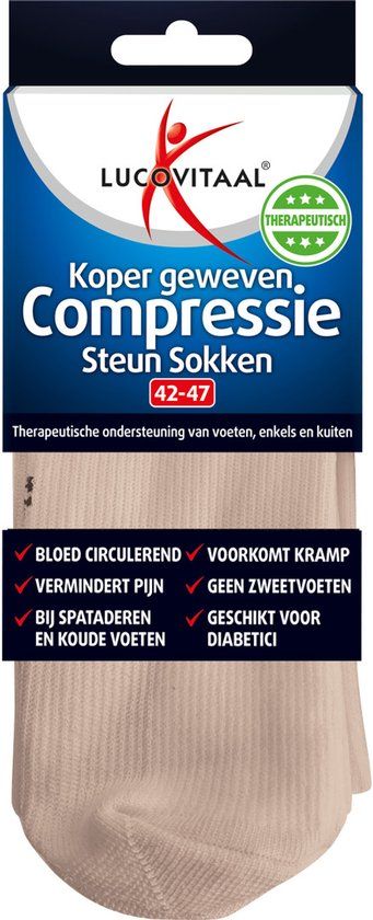 Lucovitaal Compressiekousen Lichtbeige 42-47