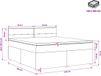 vidaXL Boxspringbed met matras, crème kleur, 140 x 190 cm, gestoffeerd