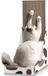 Merkloos / Sans marque Wan GmbH L Shape 64cm/25" Scratching Post for Indoor Cats and Adults with Cat Scratching Box, Board, and Mat
