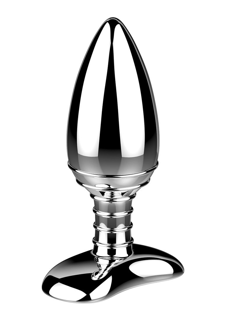 Nexus CESTOS Aluminium Remote Control Vibrating Butt Plug - Silver