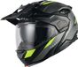 Nexx X.Lifecountry Terra Carbon Mat Grijs Neon Geel Systeemhelm