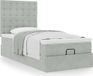 Maison Exclusive - Cadre de lit ottoman avec matelas, gris clair, 80x200 cm, velours