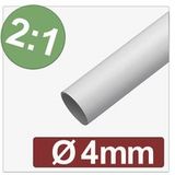 Quadrios 25CA584 Krimpkous zonder lijm Wit 4 mm 2 mm Krimpverhouding:2:1 per meter
