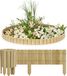UISEBRT Clôture flexible en bois, 30 cm de haut, 2 mètres de long, naturel