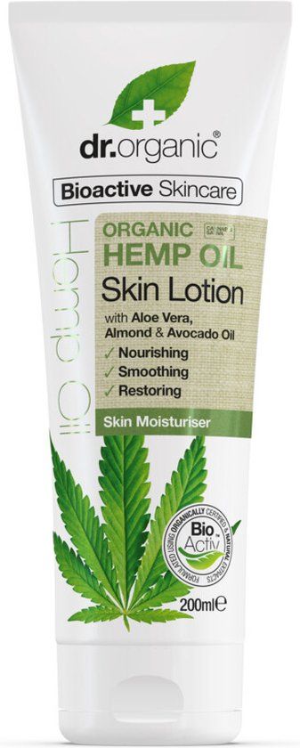 Dr. Organic Hennepolie Huidlotion 200 ml