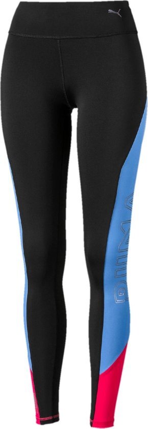 PUMA Be Bold Full Tight Sportlegging Dames - Black-Blue Glimmer - Maat XS