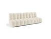 Canapé 3 places en tissu bouclette crème