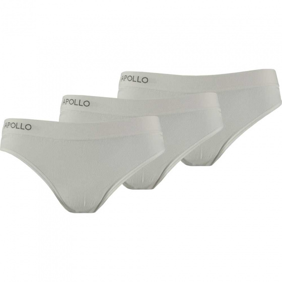 Apollo ondergoed Seamless Briefs dames katoen wit 3 stuks