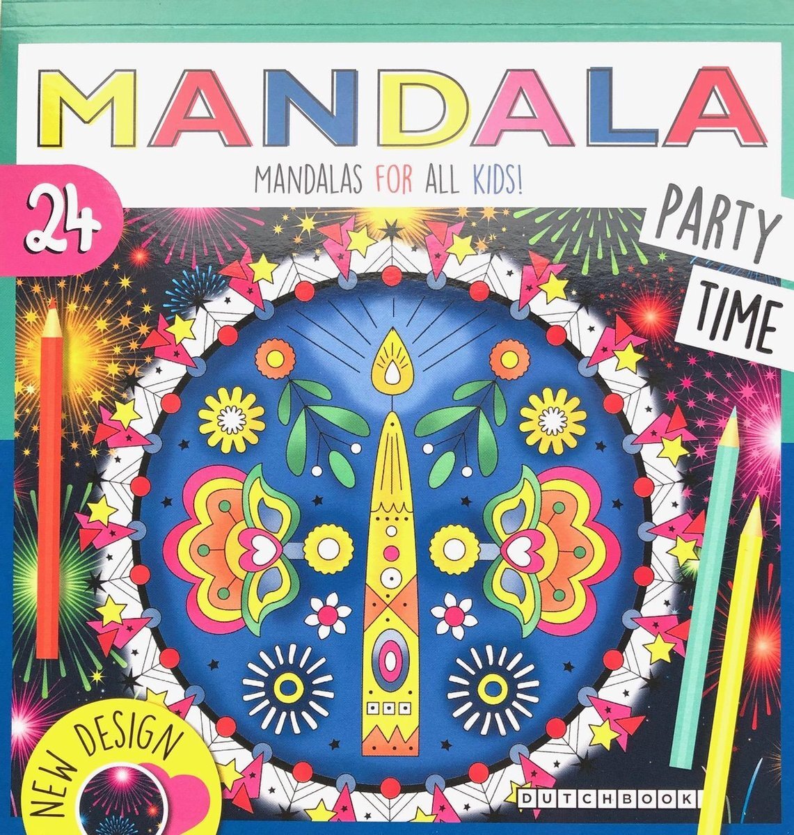 Dutchbook Mandala Kleurboek voor Kinderen Party Time New Design