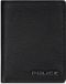 Police Portemonnee RFID leer 9.5 cm uitklapbaar - Jongens - Staand formaat - black