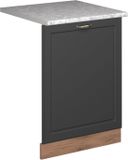 Vicco Fame-Line Vaatwasserfrontpaneel – 60 cm, WB Marmer Anthrazit-Gold Landhaus