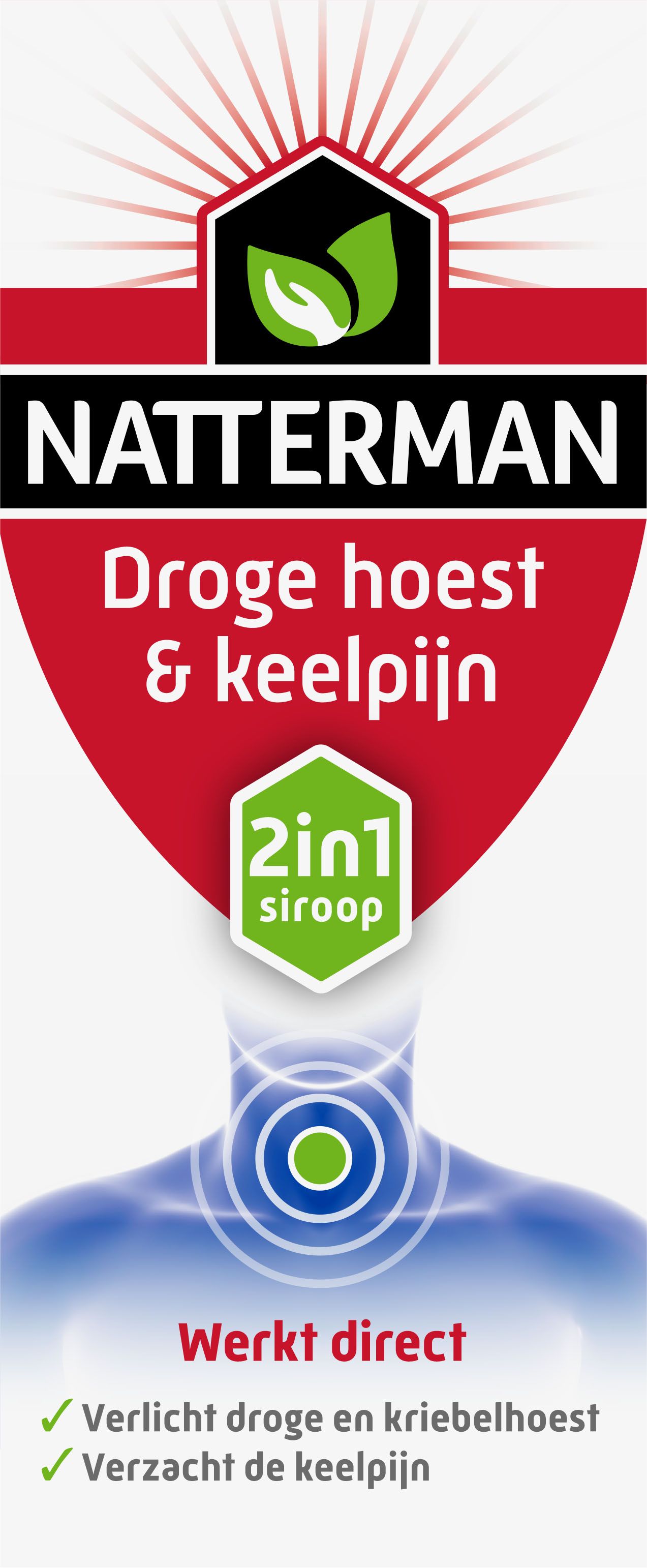 Natterman Droge Hoest + Keelpijn 2in1 Siroop