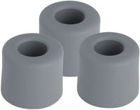 Benson Tampons de porte / Butées de porte en caoutchouc - 3x - gris - 30 x 25 mm - avec fixation à vis