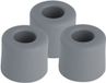 Benson Tampons de porte / Butées de porte en caoutchouc - 3x - gris - 30 x 25 mm - avec fixation à vis