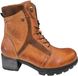 Wolky 0610030 430 Bruine leren Dames Veterboots - Cognac - 43