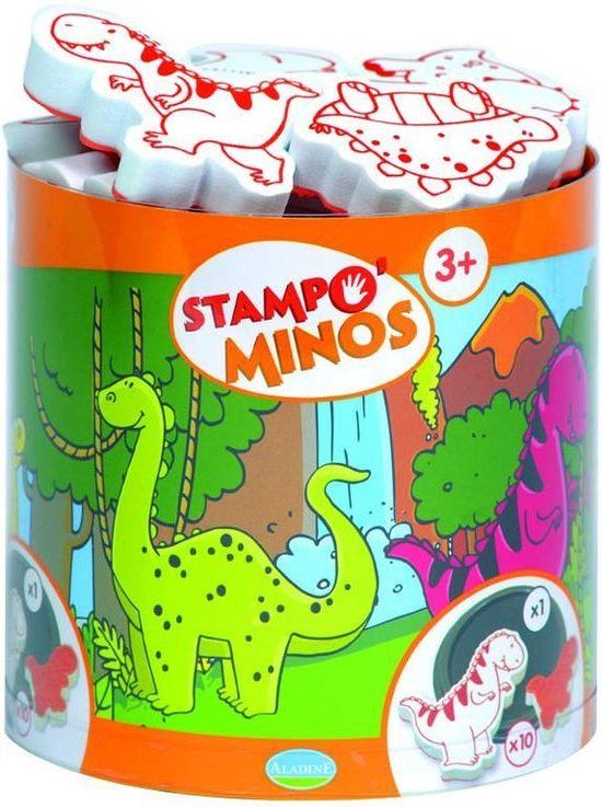 Aladine Stampo Minos Dinosaur - 85123 - Oranje - Rond