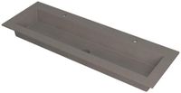 Wastafel INK Kraft Wastafel Enkele Bak 2 Kraangaten - 1400x450x10 mm - Grijs