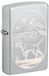Zippo Stormaansteker - Hunting Dog, satijn chroom, laser grave - navulbaar - herbruikbaar - winddicht design - geschenkdoos - Made in USA