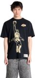 Mitchell & Ness T-shirt Los Angeles Lakers Blockbuster Magic Johnson Zwart Katoen M
