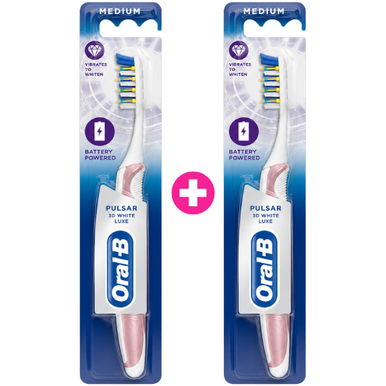 Oral-B Pulsar Duo-Set Luxe 3D White Tandenborstels - 2 stuks