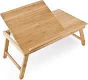 Merkloos Bedtafel - Opklapbare dienblad - Laptoptafel voor bed, 24D x 55W x 33H centimeters