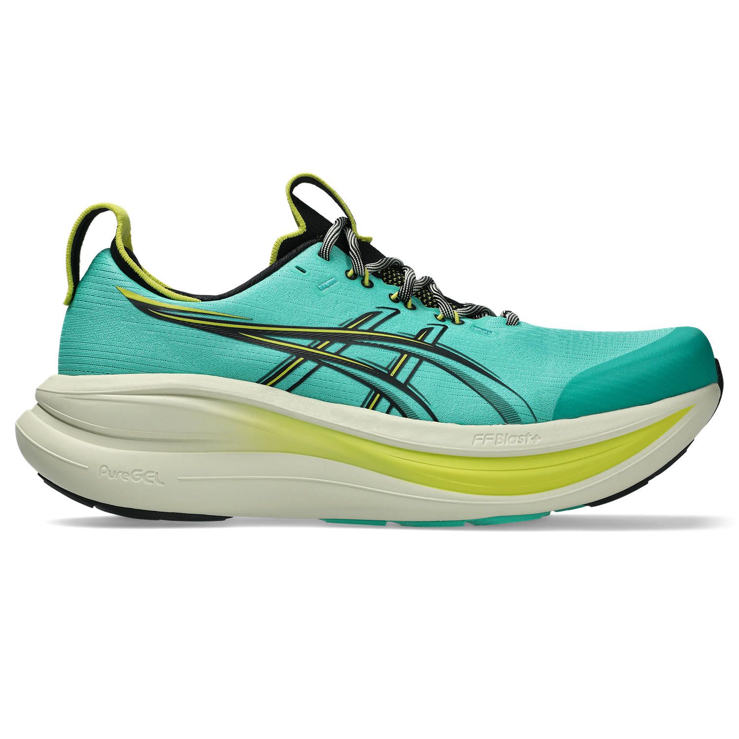 ASICS Gel-Nimbus 28 TR Neutrale schoen Heren-groen, zwart, Maat 46,5
