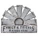 Fleecy day Metalen halve windmolen decor, rustieke boerderij muur kunst decor, metalen kunst muur decor voor woonkamer huis/slaapkamer/donker/keuken
