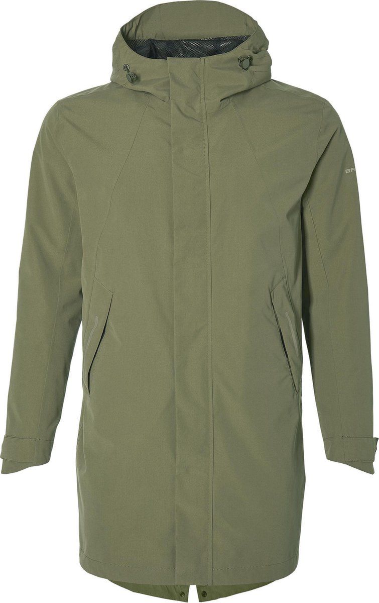 Basil Mosse Heren Parka - Olive Green - Maat XXXL