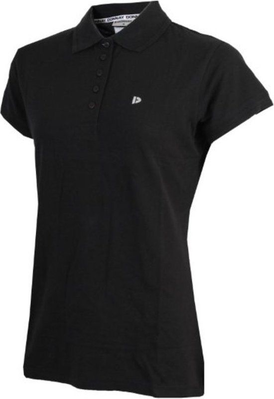 Donnay Polo Pique Lisa Dames Zwart XXL
