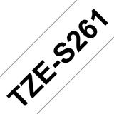Brother TZeS261 labelprinter-tape TZ 3,6 cm 8 m Zwart op wit 1 stuk(s)