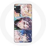 Maniacase Hoesje voor Samsung Galaxy A51 4G Tanjiro Inosuke en Zenitsu Demon Slayer Kimetsu no Yaiba Manga