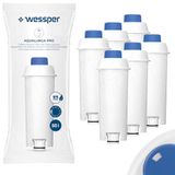 Wessper Filter Patronen voor Koffiemachine compatibel met DeLonghi DLSC002-6 Stuks