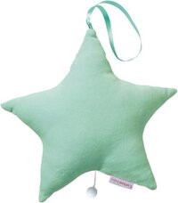 Cottonbaby Muziekdoos Ster velours Mint - Groen